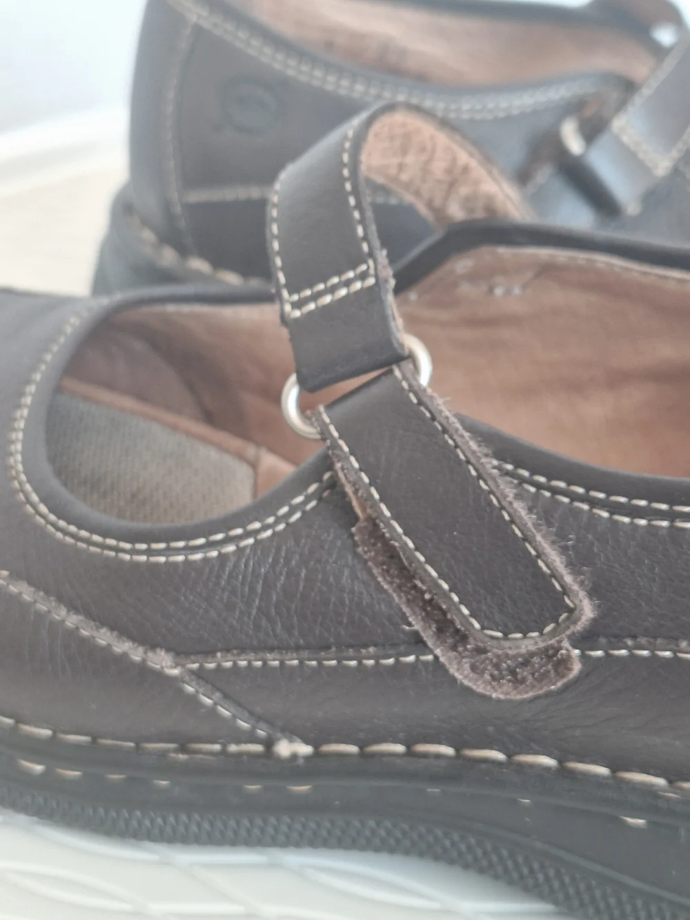 💙Born Brown Leather Mary Jane Comfort Shoes 🤍>>>Size 5 / 37.5 - Picture 14 of 16